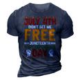 Juneteenth Is My Independence Day Not July 4Th Premium Shirt Hh220527027 3D Print Casual Tshirt Navy Blue