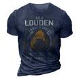 Louden Name Shirt Louden Family Name 3D Print Casual Tshirt Navy Blue