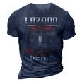 Lozano Blood Run Through My Veins Name 3D Print Casual Tshirt Navy Blue