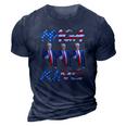 Maga King Ultra Maga Patriotic Trump Patriotic American Flag 3D Print Casual Tshirt Navy Blue