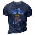 Make Oktoberfest Great Again Funny Trump Drink Beer Mug 3D Print Casual Tshirt Navy Blue