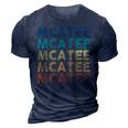 Mcatee Name Shirt Mcatee Family Name 3D Print Casual Tshirt Navy Blue