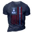 Mens 4Th Of July Us Flag Baker Dad Gift For Fathers Day 3D Print Casual Tshirt Navy Blue