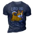 Mens Corgi Dad Like A Regular Dad Only Cooler - Funny Corgi 3D Print Casual Tshirt Navy Blue