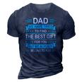 Mens Funny Fathers Day Gift For Daddy Papa From Daughter Son Wife 3D Print Casual Tshirt Navy Blue