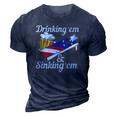 Mens Men Or Women Drinking Yard Game - Funny Cornhole 3D Print Casual Tshirt Navy Blue