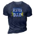 Mens My Favorite Volleyball Player Calls Me Dad For Men Fathers Day 3D Print Casual Tshirt Navy Blue