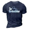 Mens The Gardenfather Funny Gardener Gardening Plant Grower 3D Print Casual Tshirt Navy Blue