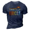Mens Uncle Man Myth Legend Vintage Men Retro Classic Uncle 3D Print Casual Tshirt Navy Blue