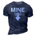Mine Arrow With Uterus Pro Choice Womens Rights 3D Print Casual Tshirt Navy Blue
