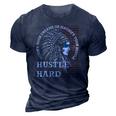 Native American Hustle Hard Urban Gang Ster Clothing 3D Print Casual Tshirt Navy Blue