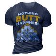 Nothing Butt Happiness Funny Welsh Corgi Dog Pet Lover Gift V4 3D Print Casual Tshirt Navy Blue