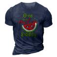 One In A Melon Daddy Watermelon Funny Family Matching Men 3D Print Casual Tshirt Navy Blue