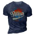 Papa Like A Grandpa Only Cooler Funny Dad Papa Definition 3D Print Casual Tshirt Navy Blue