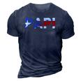 Papi Puerto Rican Dad Mens Puerto Rico 3D Print Casual Tshirt Navy Blue