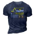 Pappy Birthday Crew Construction S Gift Birthday 3D Print Casual Tshirt Navy Blue