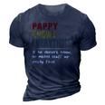 Pappy Knows Everything If He Doesnt Know Fathers Day 3D Print Casual Tshirt Navy Blue