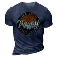 Pappy Like A Grandpa Only Cooler Vintage Retro Fathers Day 3D Print Casual Tshirt Navy Blue