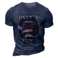 Patty Blood Runs Through My Veins Name 3D Print Casual Tshirt Navy Blue