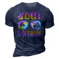 Peace Out 5Th Grade Tie Dye Graduation Last Day Of School 3D Print Casual Tshirt Navy Blue