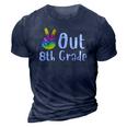 Peace Out 8Th Grade Tie Dye Graduation Class Of 2022 Virtual 3D Print Casual Tshirt Navy Blue
