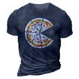 Pizza Pie And Slice Dad And Son Matching Pizza Father’S Day 3D Print Casual Tshirt Navy Blue