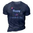 Political Happy Presidents Day Men Women Kids 3D Print Casual Tshirt Navy Blue