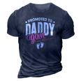 Promoted Daddy Again 2022 Its A Girl Baby Announcement 3D Print Casual Tshirt Navy Blue