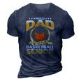 Proud Dad Of A Basketball Senior 3D Print Casual Tshirt Navy Blue