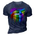 Rainbow Lips Lgbt Pride Month Rainbow Flag 3D Print Casual Tshirt Navy Blue