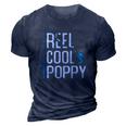 Reel Cool Poppy Fishing Fathers Day Gift Fisherman Poppy 3D Print Casual Tshirt Navy Blue