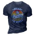 Relax The Drummer Is Here Drummers 3D Print Casual Tshirt Navy Blue