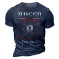 Russo Blood Run Through My Veins Name V6 3D Print Casual Tshirt Navy Blue