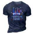 Shenanigans Squad 4Th Of July Gnomes Usa Independence Day 3D Print Casual Tshirt Navy Blue