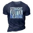 Straight Outta Oklahoma United States 3D Print Casual Tshirt Navy Blue