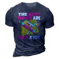 The Best Dads Are 90S Kids 90S Dad Cassette Tape 3D Print Casual Tshirt Navy Blue