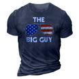 The Big Guy Joe Biden Sunglasses Red White And Blue Big Boss 3D Print Casual Tshirt Navy Blue