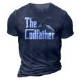 The Codfather Funny Fish Angling Fishing Lover Humorous Gift 3D Print Casual Tshirt Navy Blue