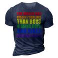 The World Has Bigger Problems Lgbt-Q Pride Gay Proud Ally 3D Print Casual Tshirt Navy Blue