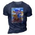 Trump Ultra Maga The Great Maga King Trump Riding Bear 3D Print Casual Tshirt Navy Blue