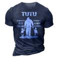 Tutu Grandpa Gift Tutu Best Friend Best Partner In Crime 3D Print Casual Tshirt Navy Blue