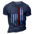Us Flag Best Single Dad Ever 4Th Of July American Patriotic 3D Print Casual Tshirt Navy Blue