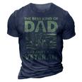 Veteran Best Kind Of Dad Raises A Veteran 91 Navy Soldier Army Military 3D Print Casual Tshirt Navy Blue