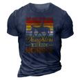 Vintage Best Dads Have Daughters Who Ride Horses Fathers Day 3D Print Casual Tshirt Navy Blue