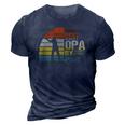 Vintage Best Opa By Par Golf Gift Men Fathers Day 3D Print Casual Tshirt Navy Blue