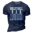 Volleyball Dad Scan For Payment Funny Barcode Fathers Day 3D Print Casual Tshirt Navy Blue