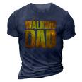 Walking Dad Fathers Day Best Grandfather Men Fun Gift 3D Print Casual Tshirt Navy Blue