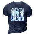 Welcome Home Soldier - Usa Warrior Hero Military 3D Print Casual Tshirt Navy Blue
