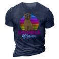 Womens Doodle Mama Labradoodle Goldendoodle 3D Print Casual Tshirt Navy Blue