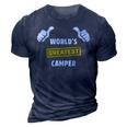 Worlds Greatest Camper Funny Camping Gift Camp T Shirt 3D Print Casual Tshirt Navy Blue